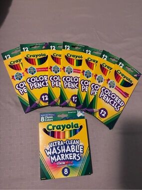 Crayola Colored Pencils & Washable Markers - Bright Assorted Colors